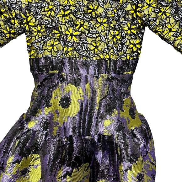 Too La Roo Couture Look Special Occasion Dress Black Purple Yellow Bubble Sz 4 - Picture 5 of 14
